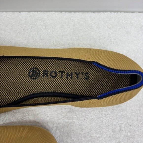 Rothy’s The Square Toe Slip-On Flats Limited Edition Chai Size 9.5 NWOB - Picture 8 of 10